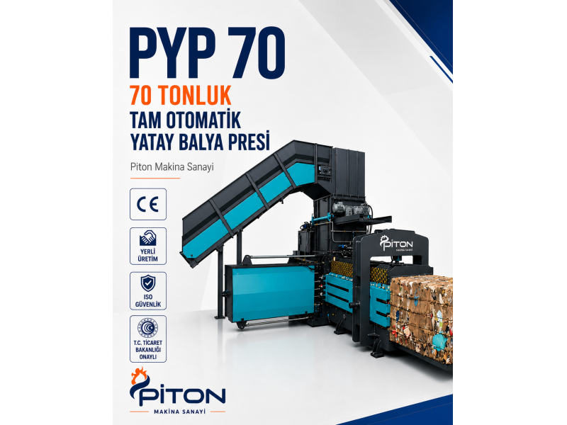 PYP70 - 70 Tam Otomatik Yatay Balya Presi